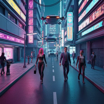 Person hiking through a lush forest, sunlight filtering through trees, serene atmosphere