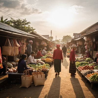 Farmer inspecting crops in a field, symbolizing sustainable agriculture
