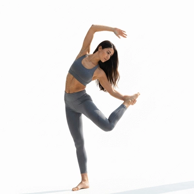 Person stretching during a low-impact workout